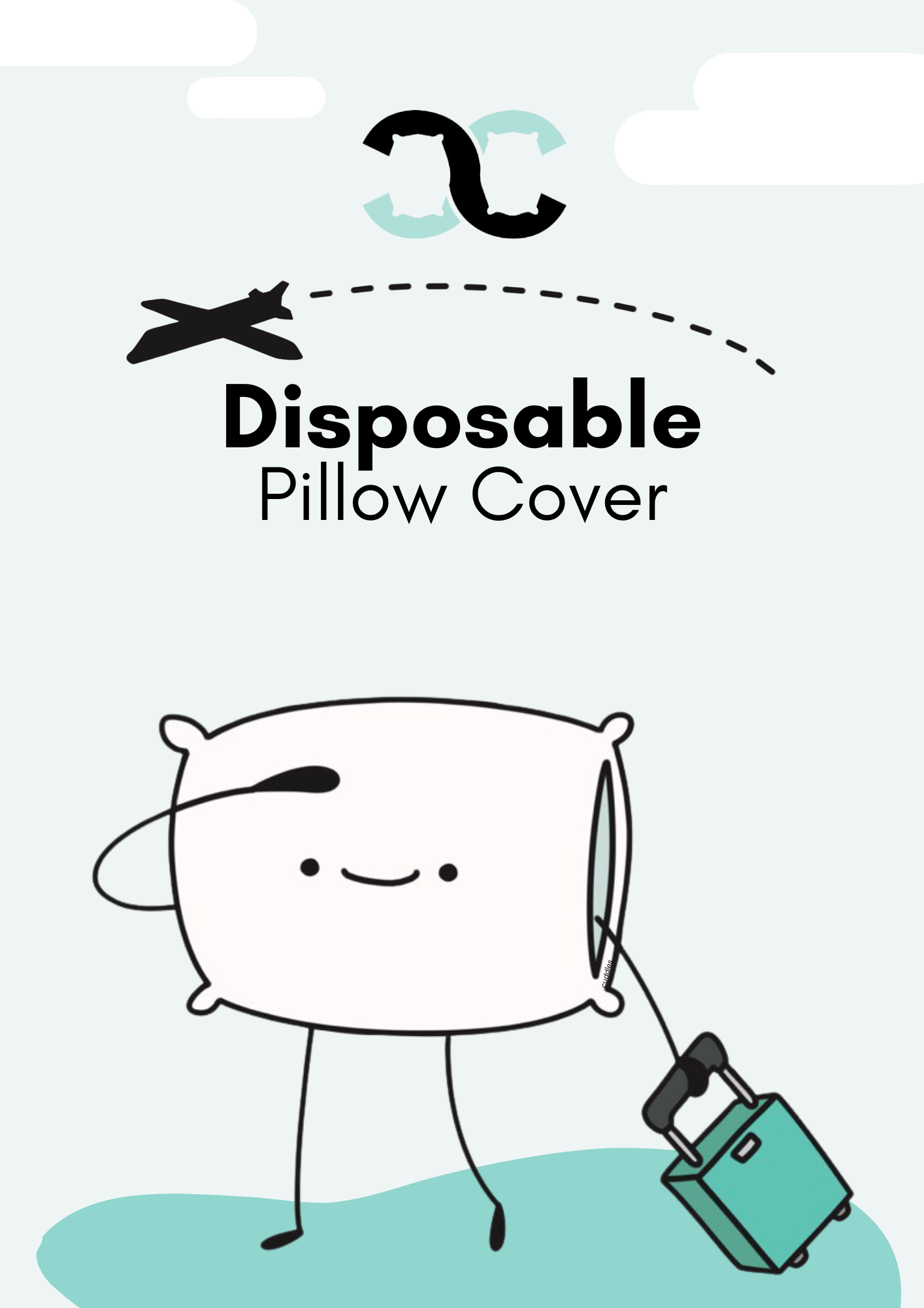 Cuddles Disposable Essentials, Disposable Pillow Cover