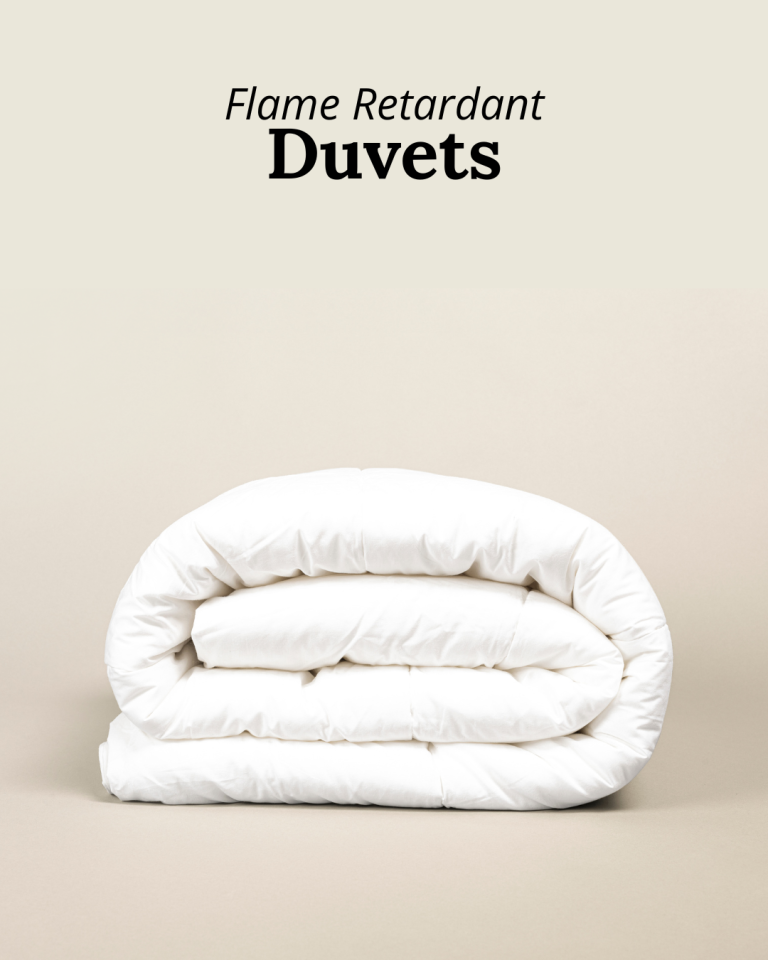 Flame retardant duvets that have been SOLAS approved and Wheelmark certified, having obtained the certificates IMO FTP Code 2010: Part 9 and BS 7175:1989 (2013) - Section 3 (Source 5)