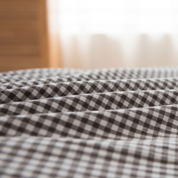 Small Grid Pattern Bedding Set Cuddles Singapore